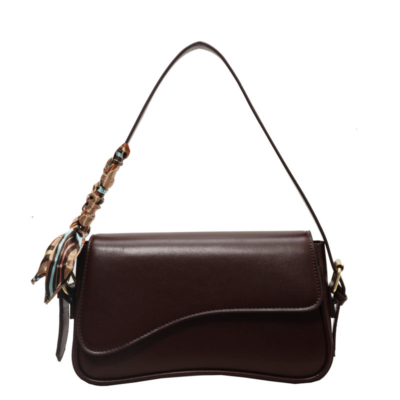 Textured Wave Shoulder Crossbody Bag for Women, Adjustable Strap, Square Design