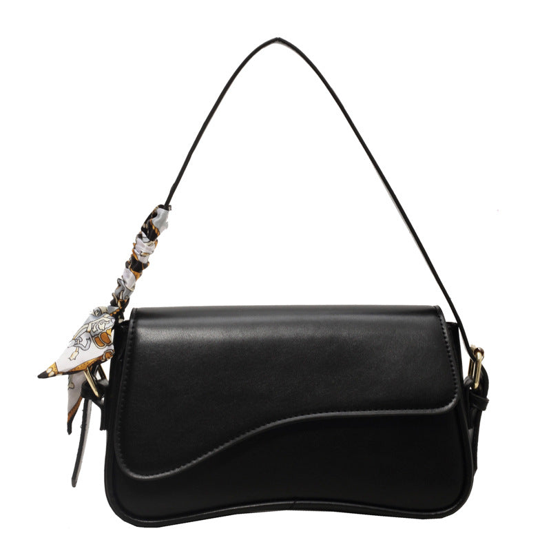 Textured Wave Shoulder Crossbody Bag for Women, Adjustable Strap, Square Design